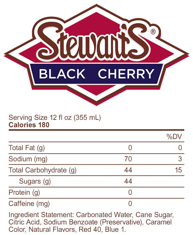 Stewart's Black Cherry Nutritional Info